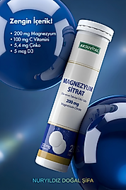Magnezyum Sitrat Efervesan 200mg 20 Tablet