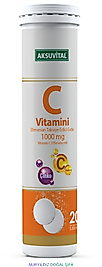 C Vitamini Çinko Efervesan 1000mg 20 Tablet