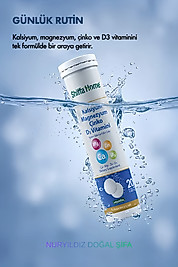 Kalsiyum Magnezyum Çinko D3 Vitamini - 20 Efervesan Tablet
